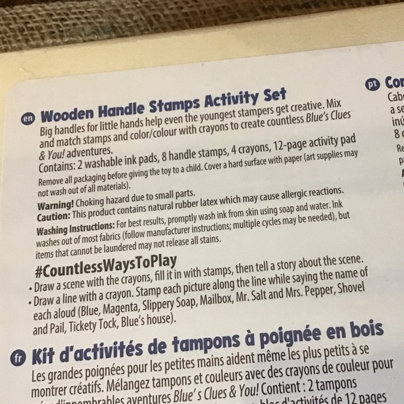 Melissa & Doug Blue’s Clues wooden handle stamps. NWT - Picture 14 of 14